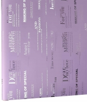 Изображение товара Калька для цветов Amani england paper двусторонняя нежная фиолетовая орхидея+св. розовый